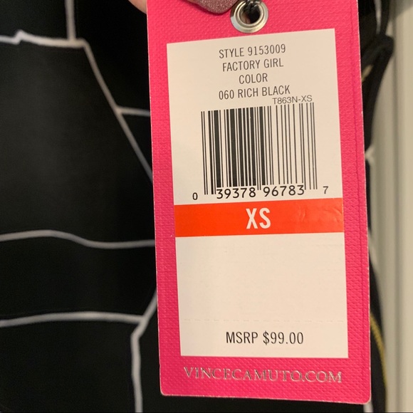 S O L D Vince Camuto Blouse NWT XS fully lined side zipper - Picture 5 of 8